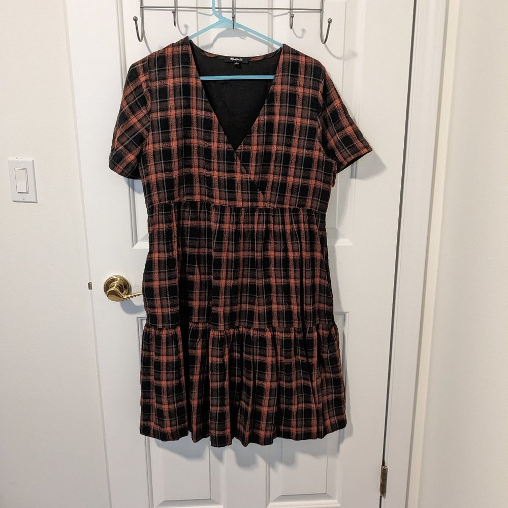 NWOT Madewell Plaid Mini Dress Small